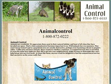 Tablet Screenshot of animalcontrolcenter.net
